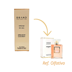 Brand Collection 021 - Perfume Feminino (Ref. Olfativa Coco Mademoiselle) 30ml