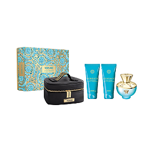 Kit Dylan Turquoise Versace 4 peças com necessarie