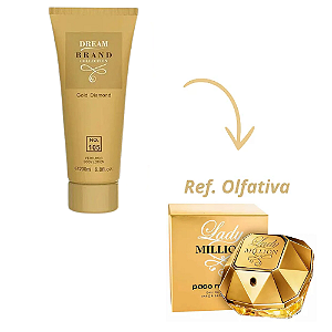 Hidratante Brand Collection 105 Gold Diamond - (Ref. Olfativa Lady Million) 200ml