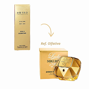 Brand Collection 105 - Perfume Feminino (Ref. Olfativa Lady Million) 30ml