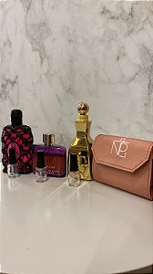 Kit promocional Mãe moderna - Necessaire decante + 3 decantes 5ml