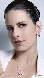 Conjunto Borboletas Verde e Rosa Fusion