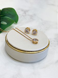 Conjunto Ponto de Luz Cristal