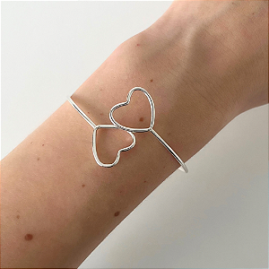 Bracelete Coração em Prata 925