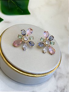 Brinco Pedraria com detalhes em zircônias