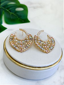 Brinco Pedraria com detalhes em zircônias