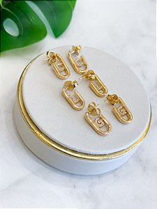 Argolinhas Letras Cravejadas