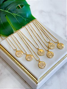 Colar Letras Cravejadas