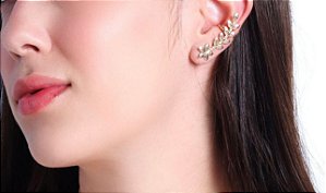 Brinco EarCuff Folhas