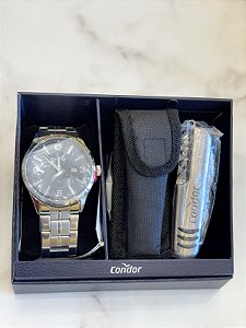 Kit Relógio Condor Prata