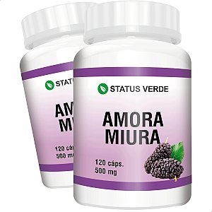 2 Potes Amora Miura Kit 240 Cáps - Status Verde