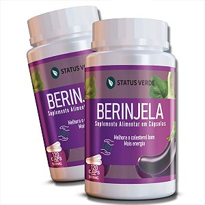 2 Potes Berinjela Kit 240 Cáps - Status Verde