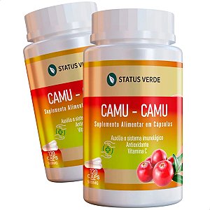 2 Potes Camu-Camu Kit 240 Cáps - Status Verde