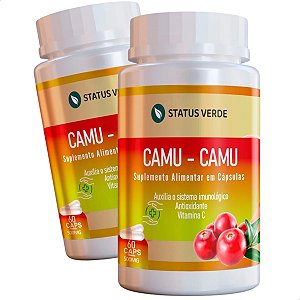 2 Potes Camu-Camu Kit 120 Cáps - Status Verde