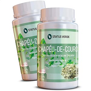 2 Potes Chapéu-de-Couro Kit 240 Cáps - Status Verde