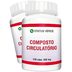 2 Potes Composto Circulatório Kit 240 Cáps - Status Verde