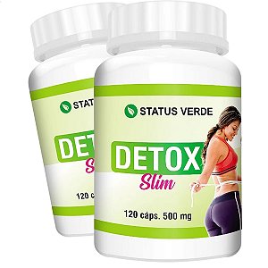 2 Potes Detox Slim Kit 240 Cáps - status Verde