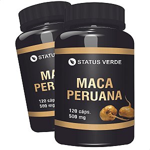 2 Potes Maca Peruana Kit 240 Cáps - Status Verde