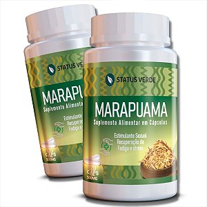 2 Potes Marapuama Kit 240 Cáps - Status Verde