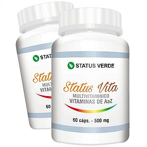 2 Potes Status Vitta Kit 120 Cáps - Status Verde