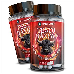 2 Potes Testo Máximo Kit 120 Cáps - Status Verde