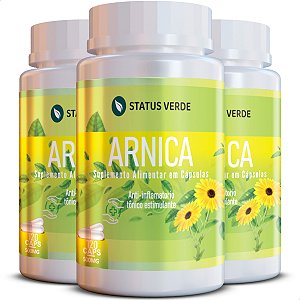 3 Potes Arnica Kit 360 Cáps - Status Verde