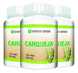 3 Potes Carqueja Kit 360 Cáps - Status Verde
