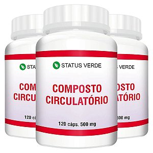 3 Potes Composto Circulatório 120 Cáps - Status Verde