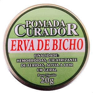 Pomada Erva De Bicho 20g - Pomada Curador