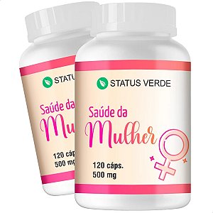 2 Potes Saúde da Mulher Kit 240 Cáps - Status Verde