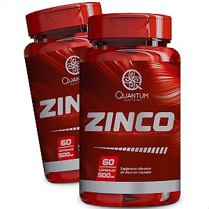 2 Potes Zinco Kit 120 Cáps - Quantum