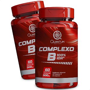 2 Potes Complexo B Kit 120 Cáps - Quantum