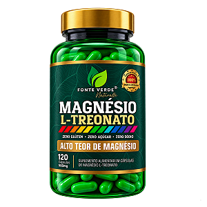 Magnésio L-Treonato 120 Cáps - Fonte Verde