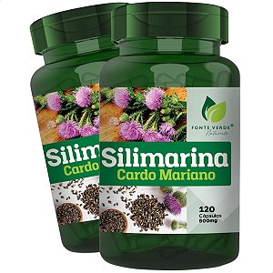 2 Potes Silimarina Kit 240 Cáps - Fonte Verde