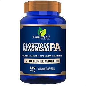 Cloreto de Magnésio P.A. 120 Cáps - Fonte Verde