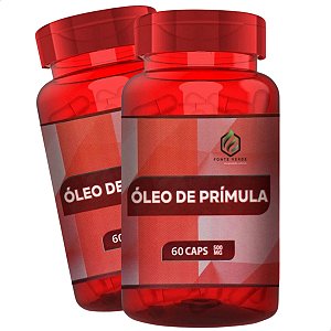 2 Potes Óleo de Primula Kit 120 Cáps - Fonte Verde