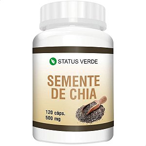 Semente de Chia 120 Cáps - Status Verde