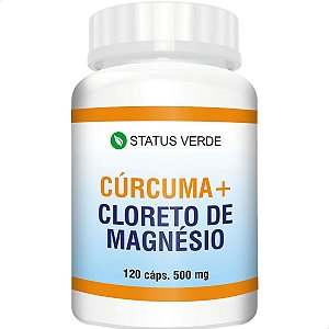 Cúrcuma + Cloreto de Magnésio 120 Cáps - Status Verde
