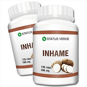 2 Potes Inhame Kit 240 Cáps - Status Verde