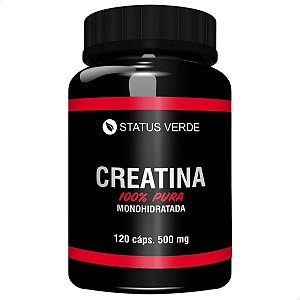 Creatina Pura 120 Cáps - Status Verde