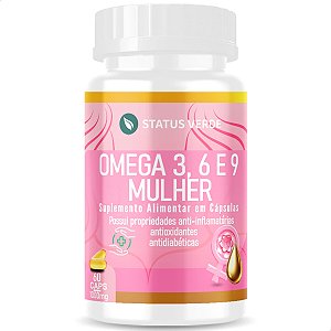 Ômega 3, 6 e 9 Para Mulher 60 Cáps - Status Verde