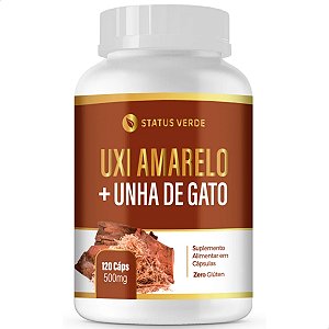 Uxi Amarelo + Unha de Gato 120 Cáps - Status Verde