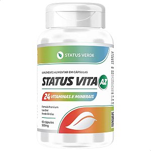 Status Vita 24 Vitaminas 60 Cáps - Status Verde