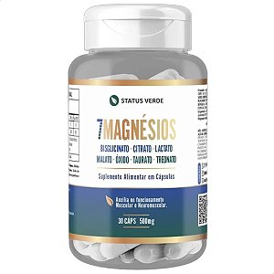 7 Magnésios 30 Cáps - Status Verde