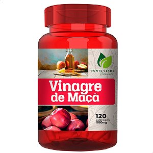 Vinagre de Maçã 120 Cáps - Fonte Verde