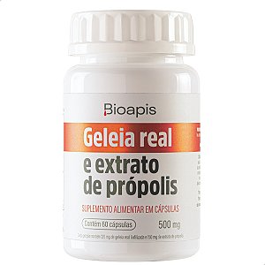 Geleia Real e Extrato de Própolis 60 Cápsulas - Minamel