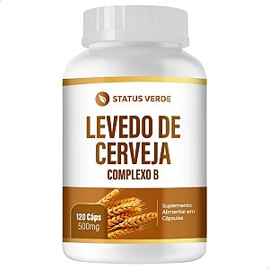 Levedo de Cerveja 120 Cáps - Status Verde