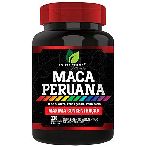Maca Peruana (Max. Concentração) 120 Cáps - Fonte Verde