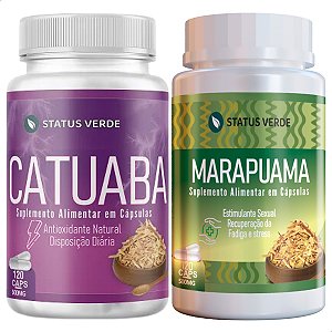 Kit Catuaba + Marapuama 120 Cáps P/ Pote - Statua Verde