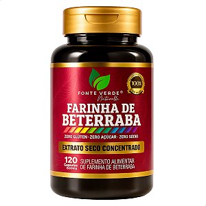 Farinha de Beterraba 120 Cáps - Fonte Verde